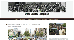 Desktop Screenshot of crosscountryevangelism.com