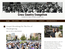 Tablet Screenshot of crosscountryevangelism.com